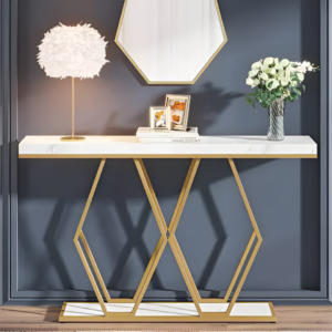 Double Hexagon Console Table