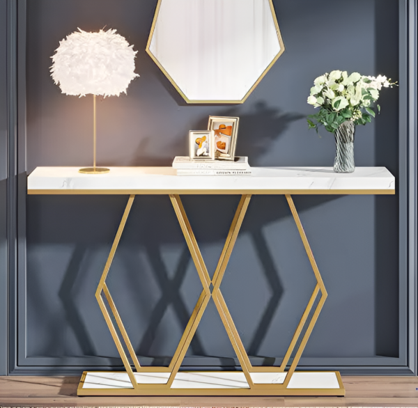 Double Hexagon Console Table